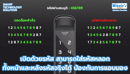  กลอนประตูสมาร์ทดิจิตอลล็อค SebO Jidoor S7 Max_2